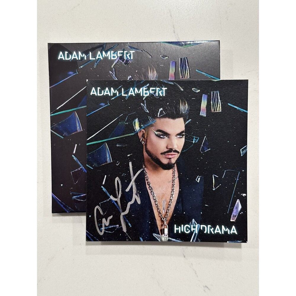 ADAM LAMBERT HIGH DRAMA CD NEW! INCLUDES HAND SIGNED AUTOGRAPH ART CARD! #2